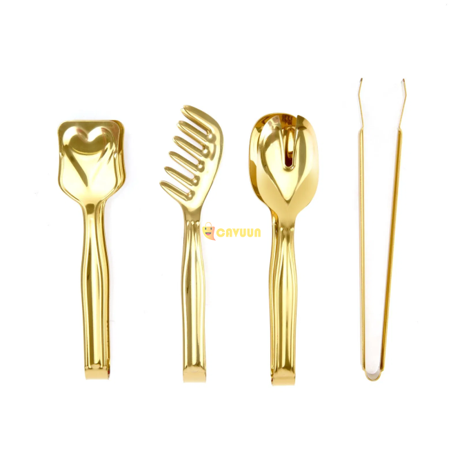 Evidea Kitchen 4-Piece Tongs Service Set - Gold Istanbul - photo 3