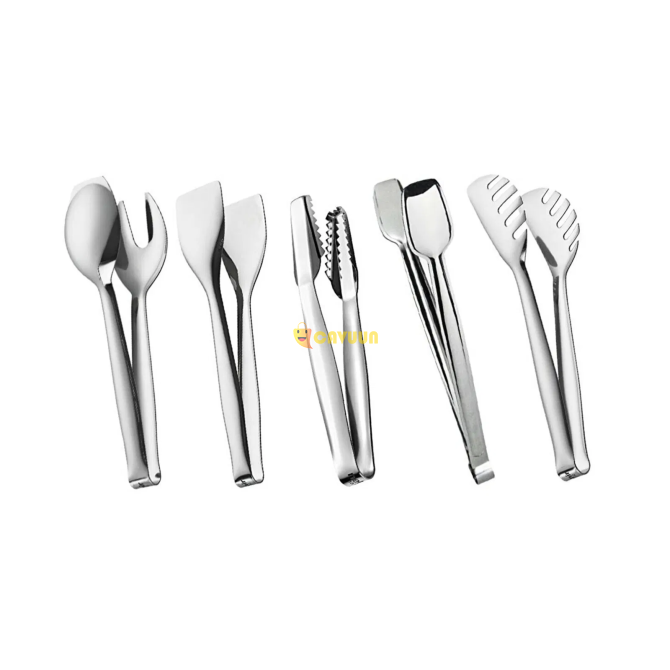 Nehir 5 Piece Steel Tongs Set - Gray Istanbul - photo 1