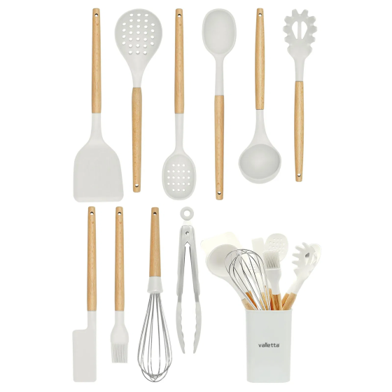 Valletta Matis 11 Piece Serving Set with Stand - White Istanbul