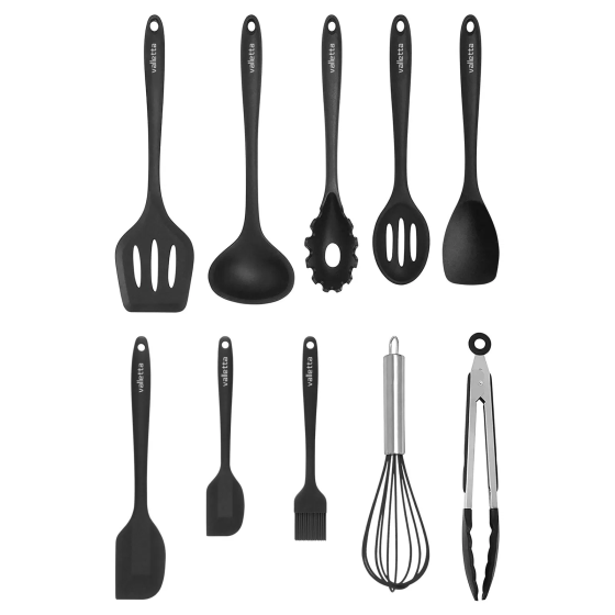 Valletta Salvatore 10 Piece Kitchen Set - Black Стамбул