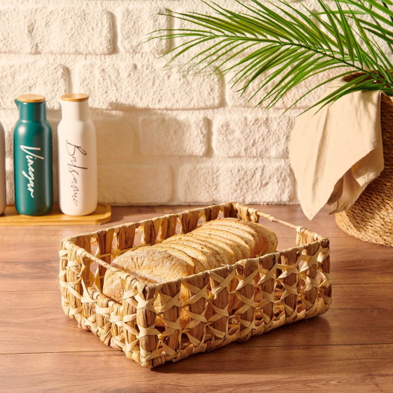 The Mia Wicker Rectangular Basket - 28x20x10 cm Istanbul