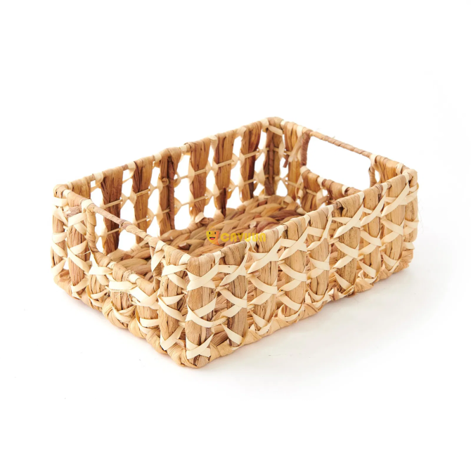 The Mia Wicker Rectangular Basket - 28x20x10 cm Istanbul - photo 4