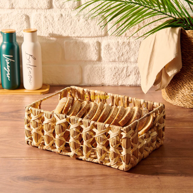 The Mia Wicker Rectangular Basket - 28x20x10 cm Istanbul - photo 2