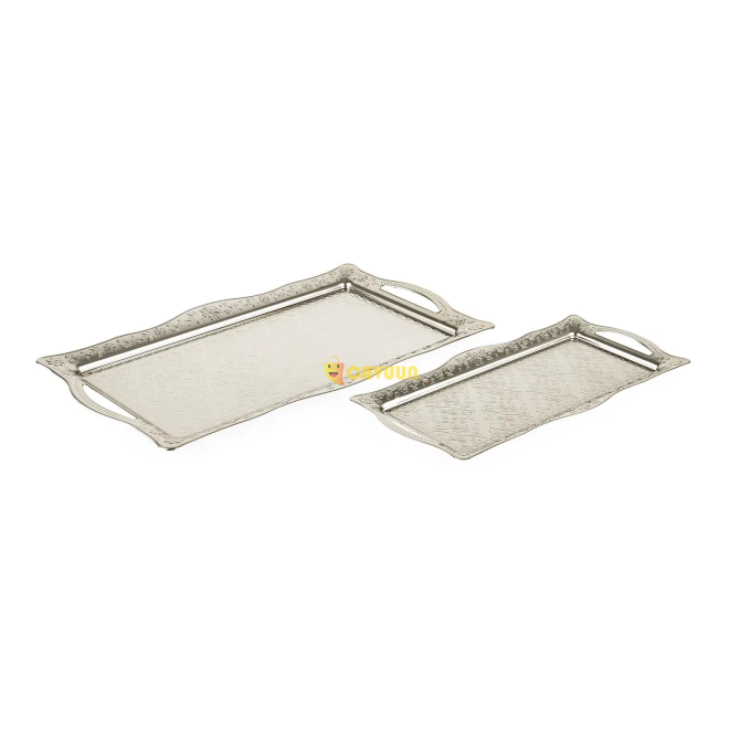 Arow 2-Piece Rectangular Tray - Silver Istanbul - photo 4