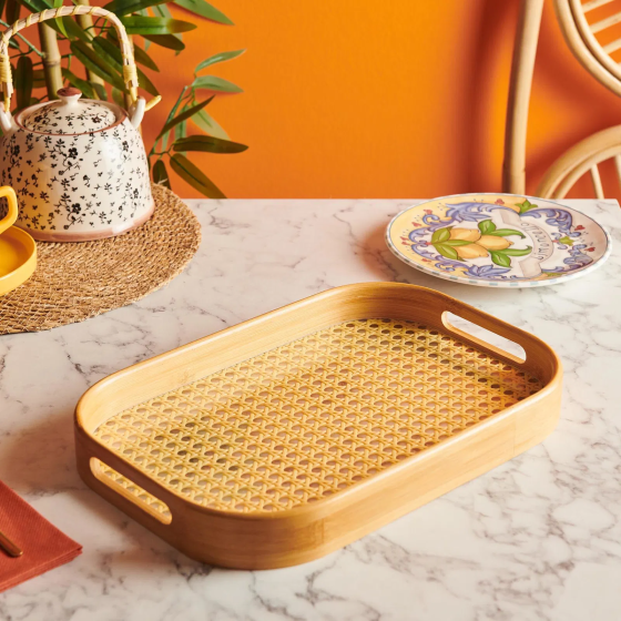 Mien Hazeran Rectangular Tray - 22 cm Istanbul