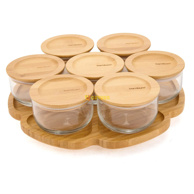 Bambum Pincho Delicado 15 Piece Compartment Rotating Breakfast Bowl - Brown - 32 cm Istanbul - photo 1