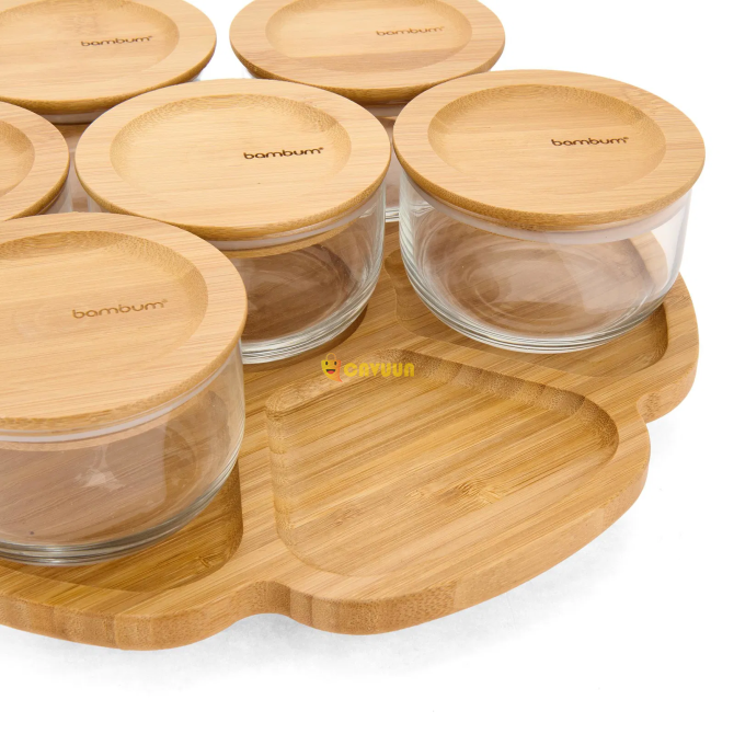 Bambum Pincho Delicado 15 Piece Compartment Rotating Breakfast Bowl - Brown - 32 cm Istanbul - photo 3