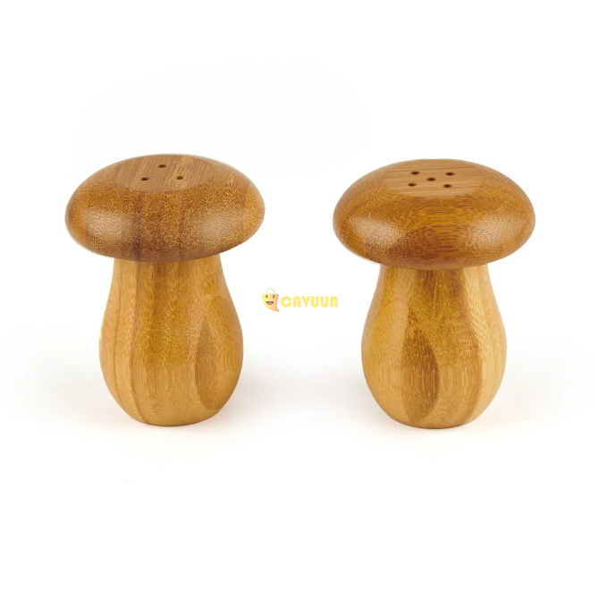 Mien Mushroom Shaped Salt and Pepper Shaker - Brown - 8 cm Istanbul - photo 2