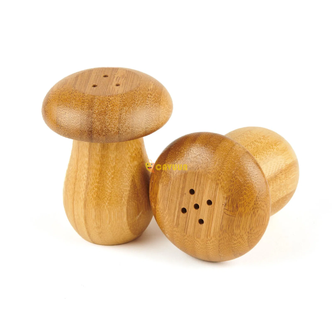 Mien Mushroom Shaped Salt and Pepper Shaker - Brown - 8 cm Istanbul - photo 4