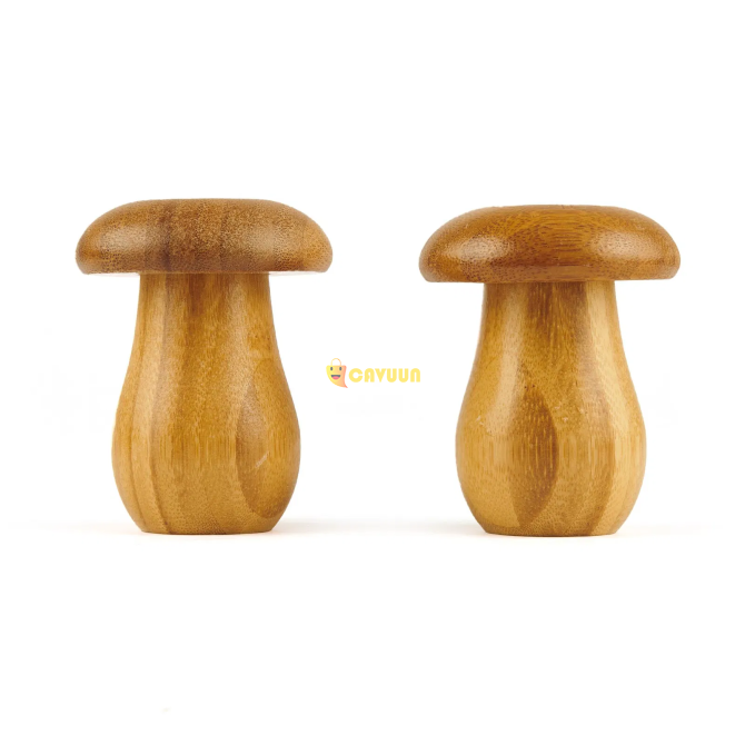 Mien Mushroom Shaped Salt and Pepper Shaker - Brown - 8 cm Istanbul - photo 3