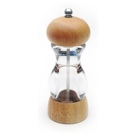 Fame Kitchen Bamboo Salt Pepper Grinder - 15x6 cm Istanbul