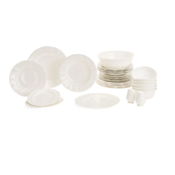 Be Original Pera Leila Bone 30 Piece Porcelain Dinner Set - White Стамбул