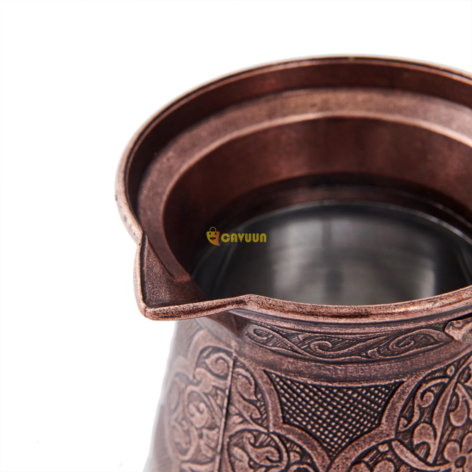 Quince Metal Patterned Coffee Pot No: 6 - Brown - 390 ml Istanbul - photo 4