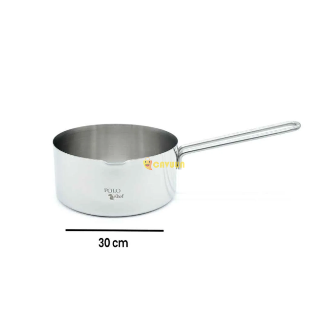 Кастрюля Polo Chef Royal Steel - 30x6,3x14 см Стамбул - изображение 3