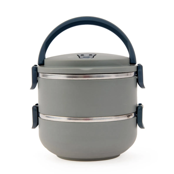 Penguin 2 Tier Lunch Box - Gray Стамбул