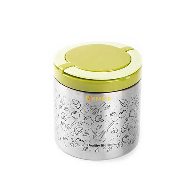 Tedemei Round Patterned Steel Food Thermos - 630 ml Istanbul - photo 2