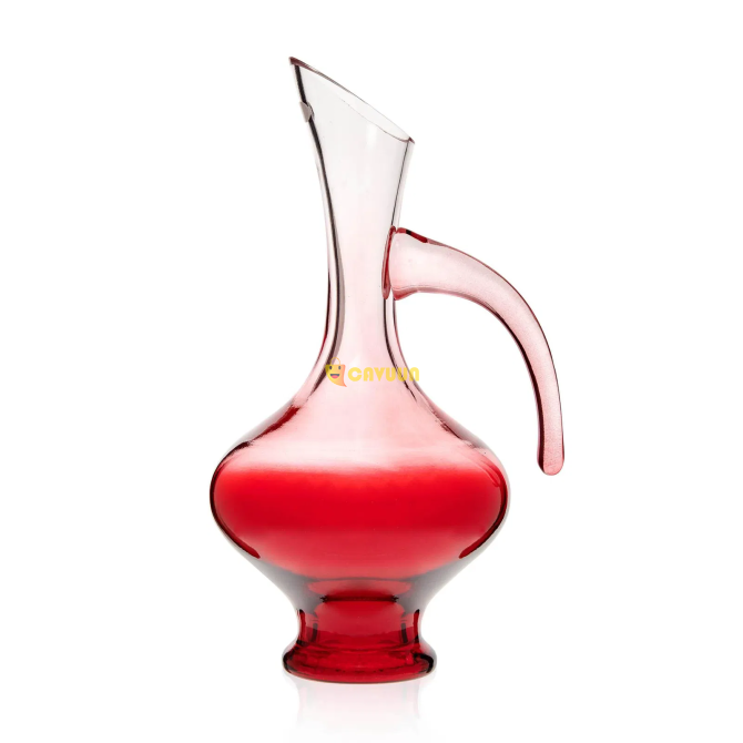 Alegre Glass Handled Carafe - Red - 18x36 cm Istanbul - photo 2