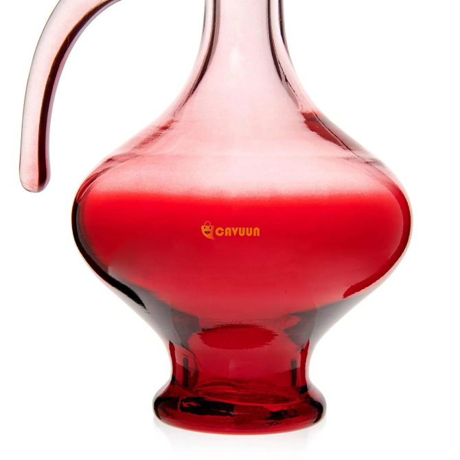 Alegre Glass Handled Carafe - Red - 18x36 cm Istanbul - photo 4