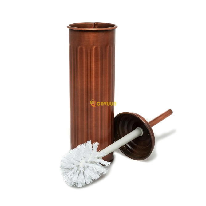 The Mia Trash Can & Toilet Brush Set - Copper Istanbul - photo 5