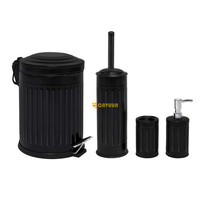 Evidea Bath Vintage 4-Piece Bathroom Set - Black Istanbul - photo 2