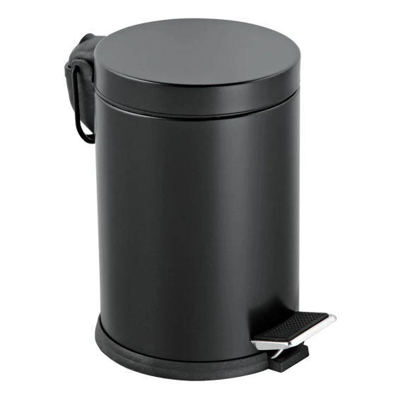 Evidea Bath Pedal Trash Can - Black - 5 lt Стамбул