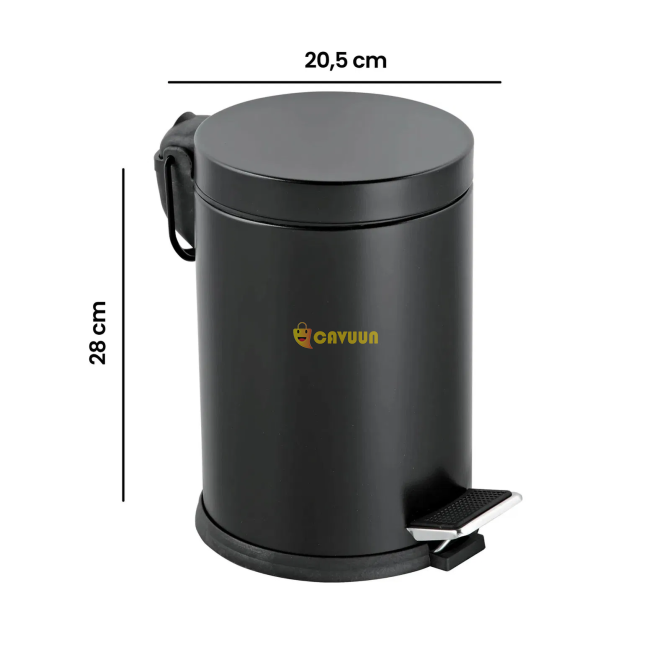 Evidea Bath Pedal Trash Can - Black - 5 lt Istanbul - photo 2