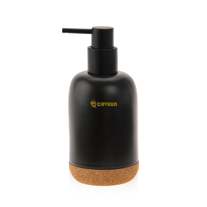 Primanova Liquid Soap Dispenser with Mushroom Base - Black - 18x12 cm Istanbul - photo 1