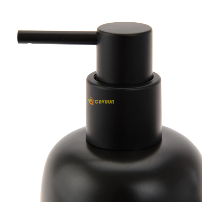 Primanova Liquid Soap Dispenser with Mushroom Base - Black - 18x12 cm Istanbul - photo 3