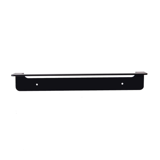 Steel Bathroom Towel Holder - Black - 30x7 cm Istanbul