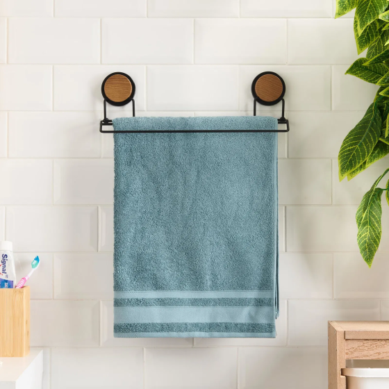 Metalife Long Towel Rack - Black - 40 cm Стамбул