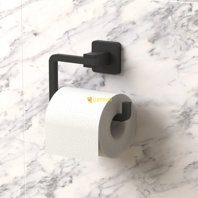 Teknotel Matte Black Aluminum Toilet Paper Holder Istanbul - photo 1