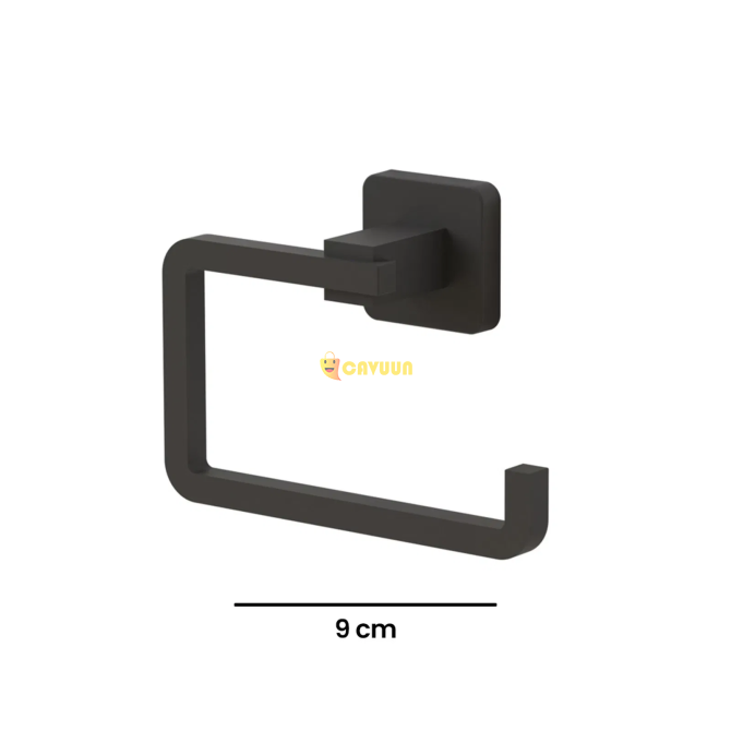 Teknotel Matte Black Aluminum Toilet Paper Holder Istanbul - photo 3