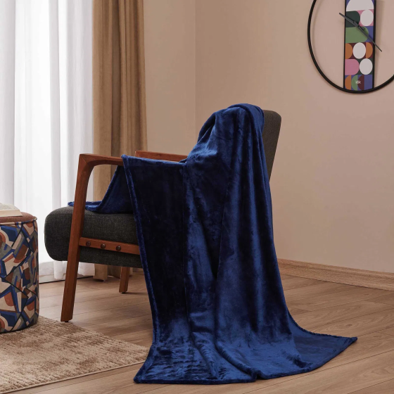 Mollia TV Blanket - Navy Blue - 100x170 cm Istanbul