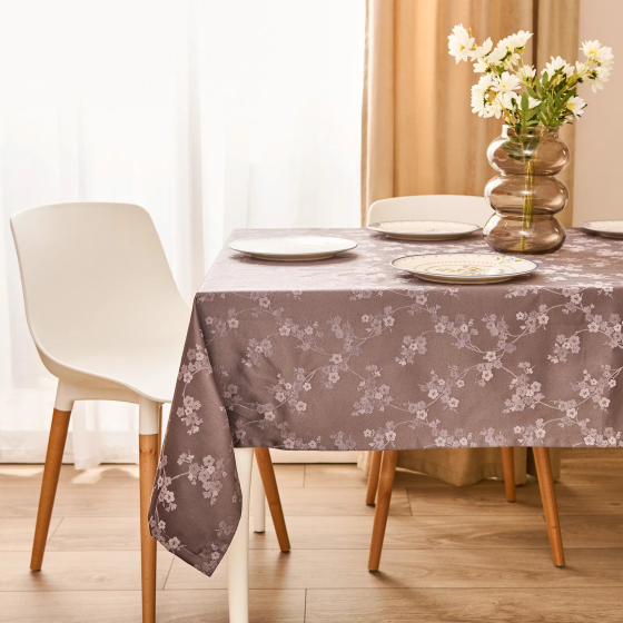 Evidea Soft Florya Tablecloth - Anthracite - 140x200 cm Istanbul