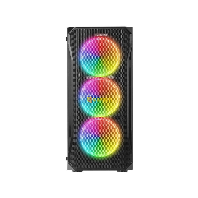 Everest X-racer Peak 600w закаленное стекло 4x12 см RGB ATX Mid-t игровой корпус Стамбул - изображение 2