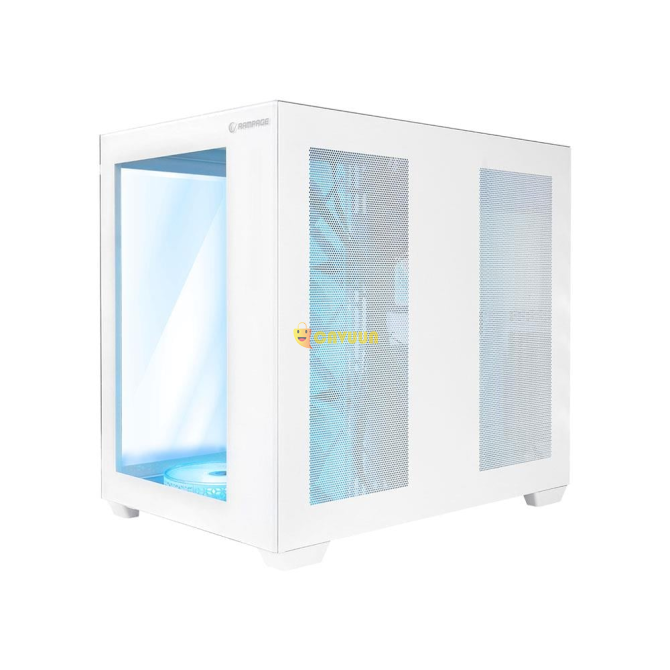 Корпус Rampage Iceblade Pro White 7x120 мм Midt ATX Gaming с вентилятором Argb Стамбул - изображение 3