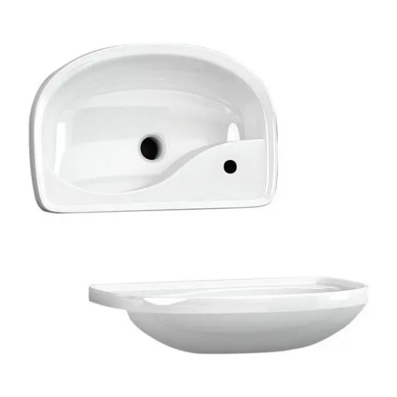 Nabis Short projection semi recessed basin London