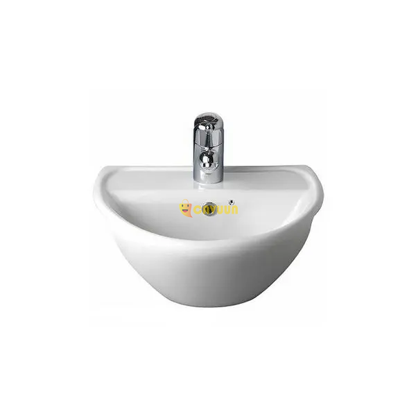 Twyford Sola Optimise 1 tap hole semi-recessed basin 450mm White London - photo 1