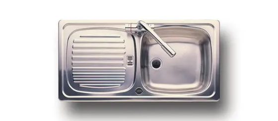 Leisure Sinks Euroline side drainer 1.0 bowl 860 x 435mm Stainless Steel Лондон