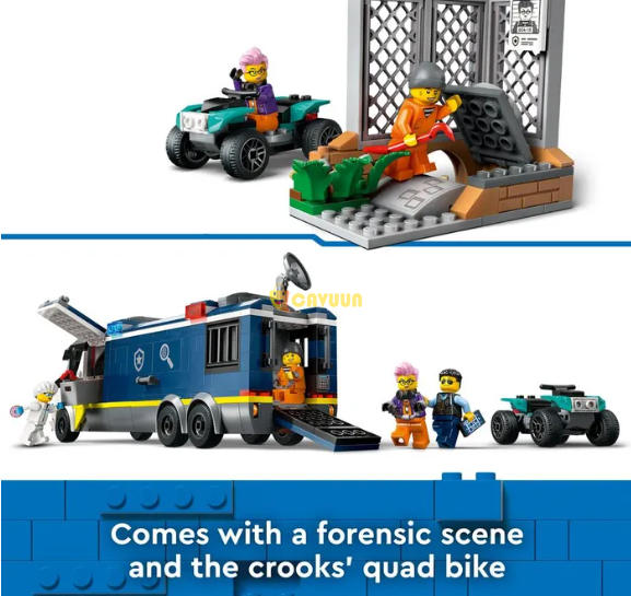 Lego City Police Мобильная криминальная лаборатория грузовик игрушка 60418 Лондон - изображение 4