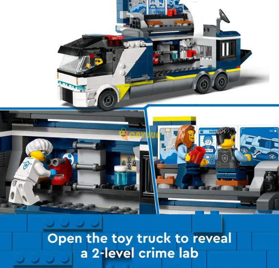 Lego City Police Mobile Crime Lab Truck Toy 60418 London - photo 3