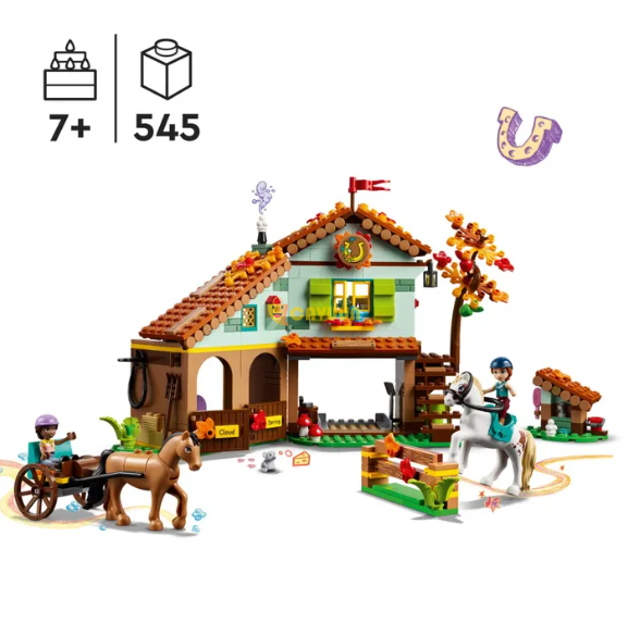 Lego 41745 Друзья Осенняя конюшня с 2 игрушечными лошадьми Лондон - изображение 7