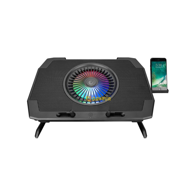 Rampage Ad-rc21 X-cool Black 5 Fans 10-18" Rgb Lighted Notebook Cooler Stand Istanbul - photo 2