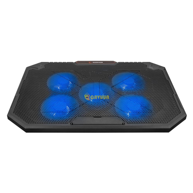 Addison Rampage Ad-rc155 Fan 15-17" Notebook Cooler With 2 Usb Rgb Lights - Black Istanbul - photo 2