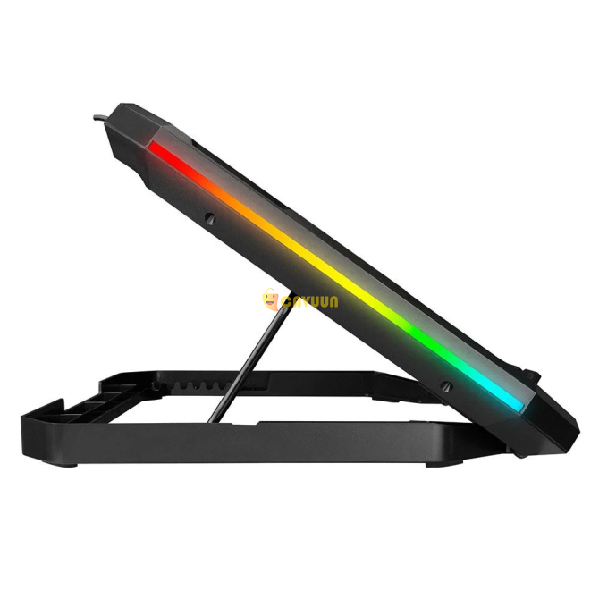 Вентилятор Addison Rampage Ad-rc155 для ноутбука 15-17 дюймов с 2 USB-подсветками RGB - черный Стамбул - изображение 4