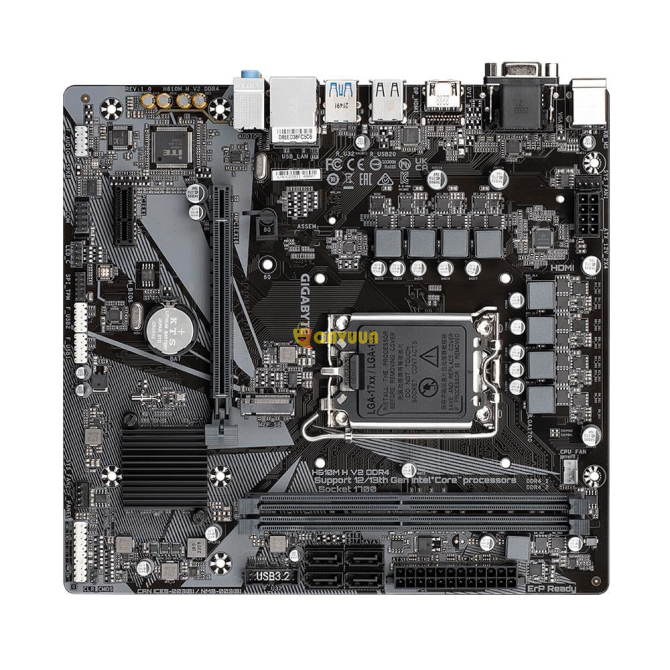 Материнская плата Gigabyte H610m H V2 Intel H610 Socket 1700 Ddr4 3200mhz M.2 Стамбул - изображение 5