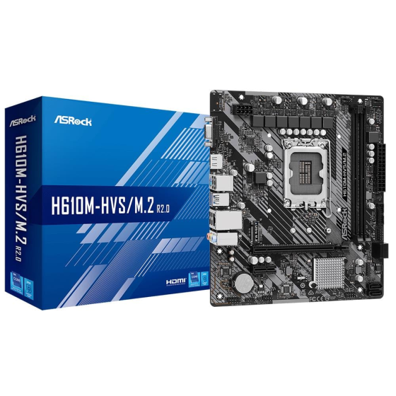 Asrock H610m-hvs/m.2 R2.0 Intel H610 Soket 1700 Ddr4 3200mhz (oc) M.2 Anakart Стамбул