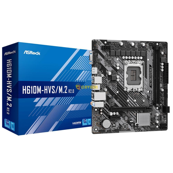 Asrock H610m-hvs/m.2 R2.0 Intel H610 Soket 1700 Ddr4 3200mhz (oc) M.2 Anakart Стамбул - изображение 1