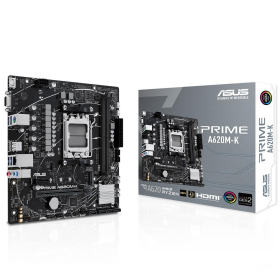 Asus Prime A620m-k 6400mhz(oc) Ddr5 Socket Am5 M.2 Hdmi Vga Matx Motherboard Istanbul