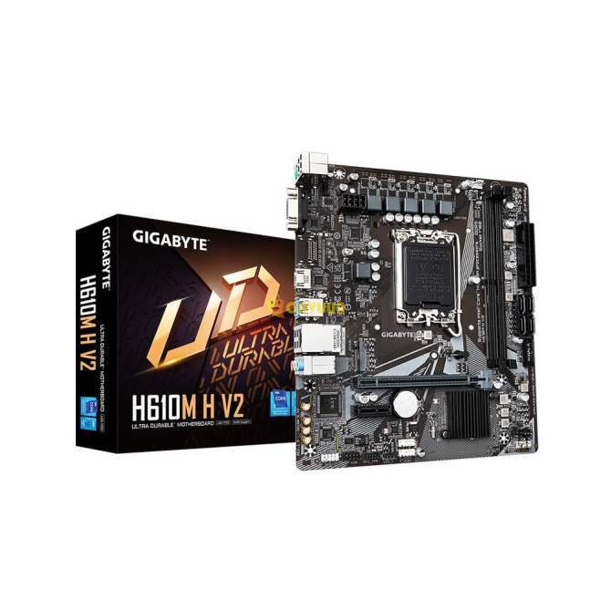 Материнская плата Gigabyte H610m H V2 Intel H610 Socket 1700 Ddr5 5600mhz M.2 Стамбул - изображение 1